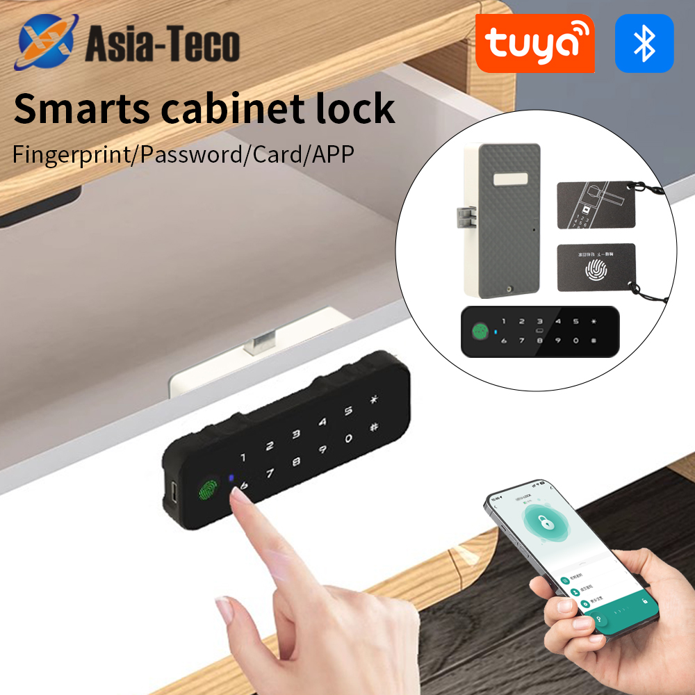 Smart Door Lock Tuya App - Tuya Bluetooth Akıllı Ahşap Dolap Parmak