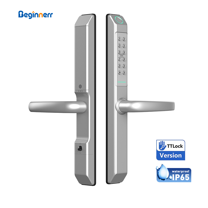 Digital Door Lock Fingerprint Handle - IP65 Su Geçirmez Fiziksel tuş takımı