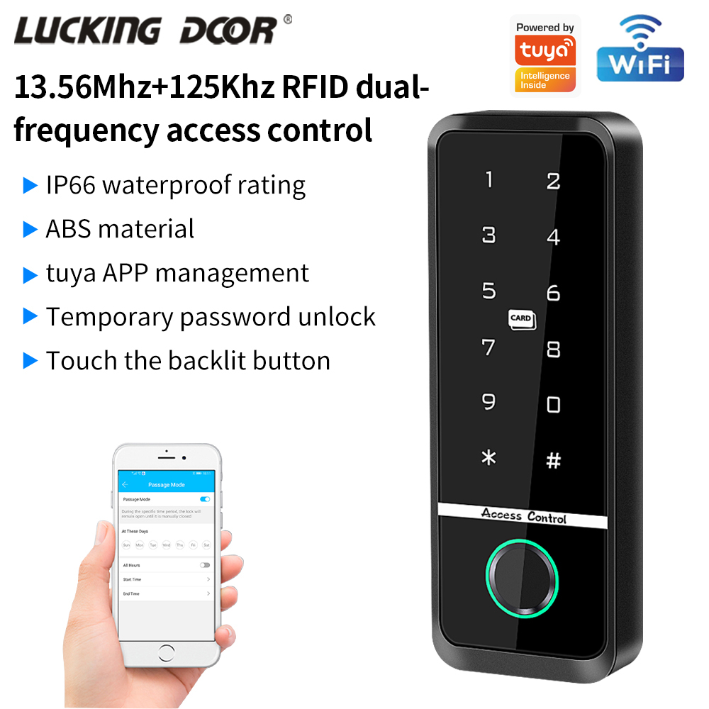 Fingerprint Padlock Weatherproof - Destek Tuya Uygulaması Elektronik Parmak İzi