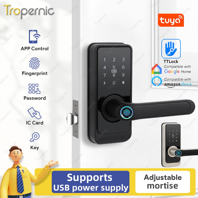 Smart Lock Deadbolt Keypad Bluetooth - Akıllı Sürgü Tuya SmartLife Wifi/TTLOCK Bluetooth