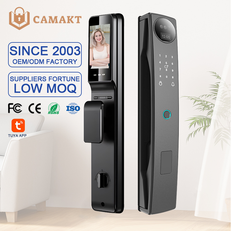 Face Recognition Door Lock - CAMAKT Tuya Akıllı Kapı Kilidi, Kameralı,