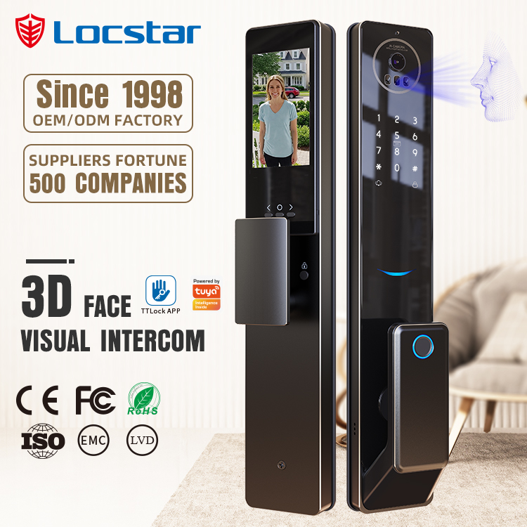 Smart Door Lock With Camera Intercom - Locstar sayısal kontrol işleme teknolojisi 4.5
