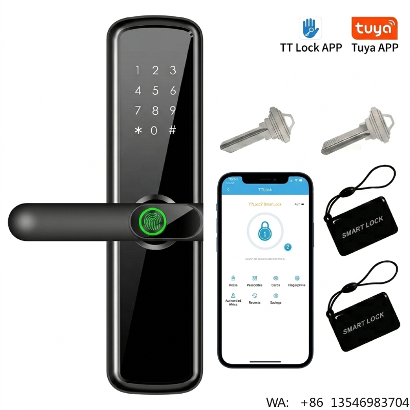 Digital Door Lock Fingerprint Handle - Güvenlik Dijital Elektrikli Elektronik Kulp Dijital