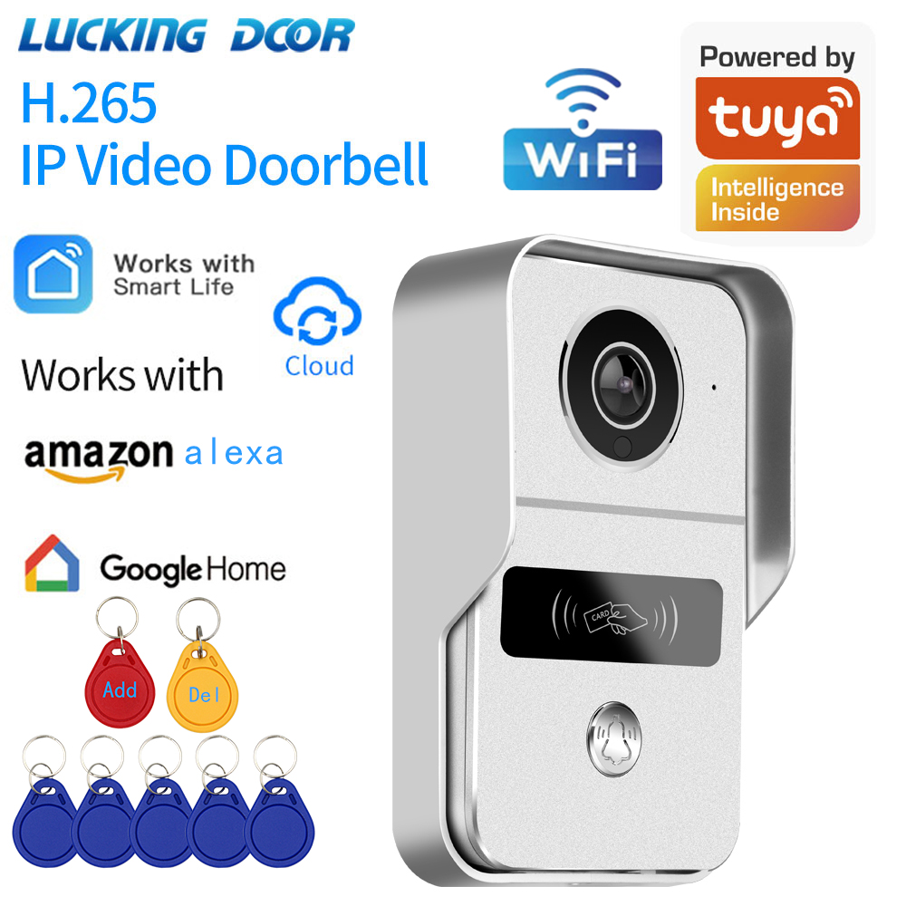 Smart Door Lock With Camera Intercom - Tuya akıllı 1080P kapı zili kamera