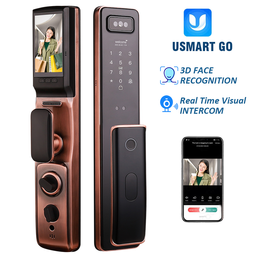 Smart Door Lock With Camera Intercom - Fabrika Fiyatlı Gerçek Zamanlı Görüntülü İnterkom