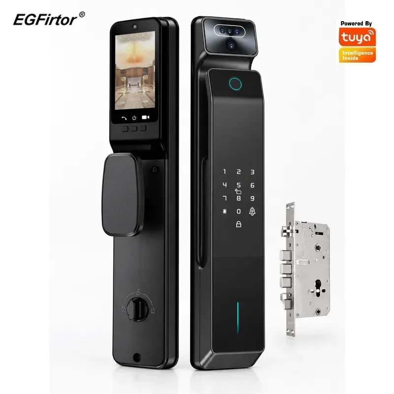 Smart Door Lock With Camera Intercom - Tuya Şifreli Kilit, Görsel İnterkom, Akıllı