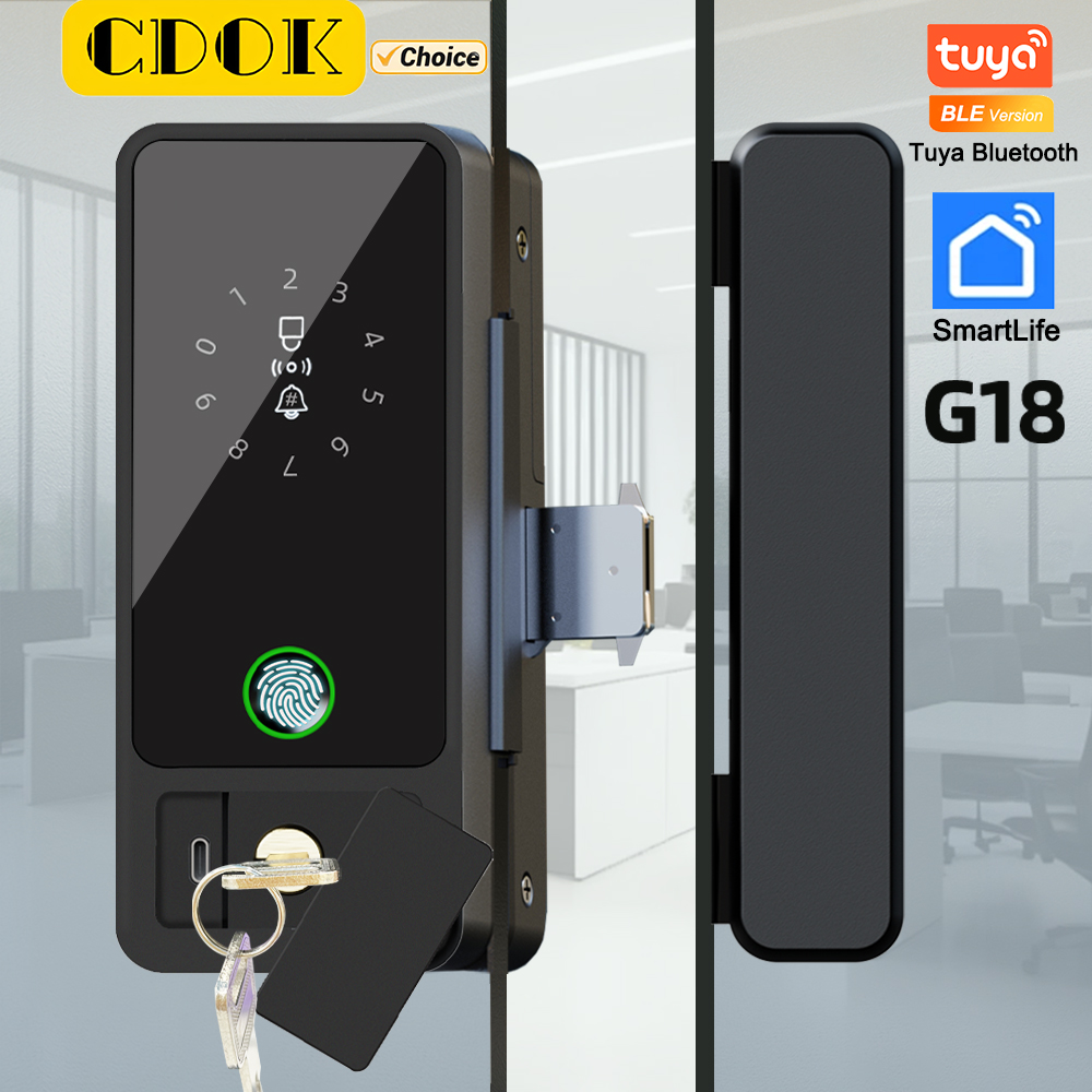 Smart Lock Zigbee Gateway - CDOK G18 Tuya Bluetooth Cam Kapı