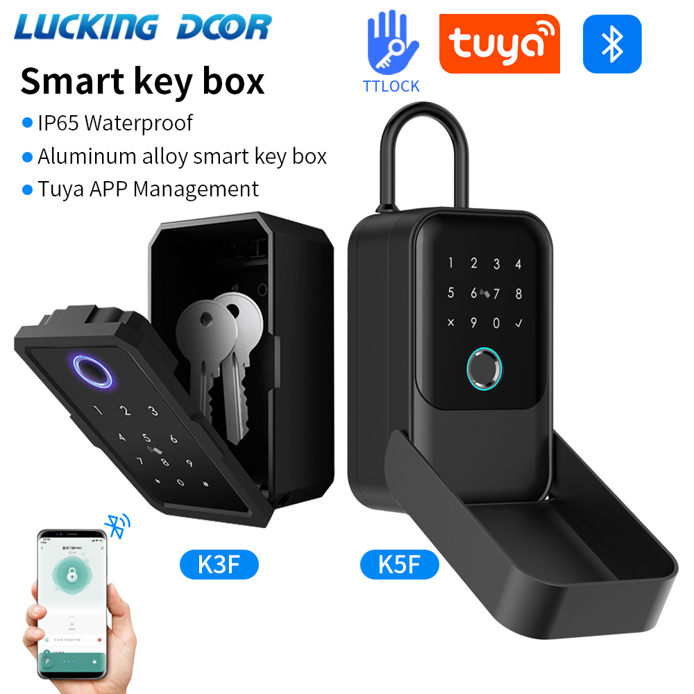 Fingerprint Padlock Weatherproof - Tuya akıllı yaşam App veya TTLock