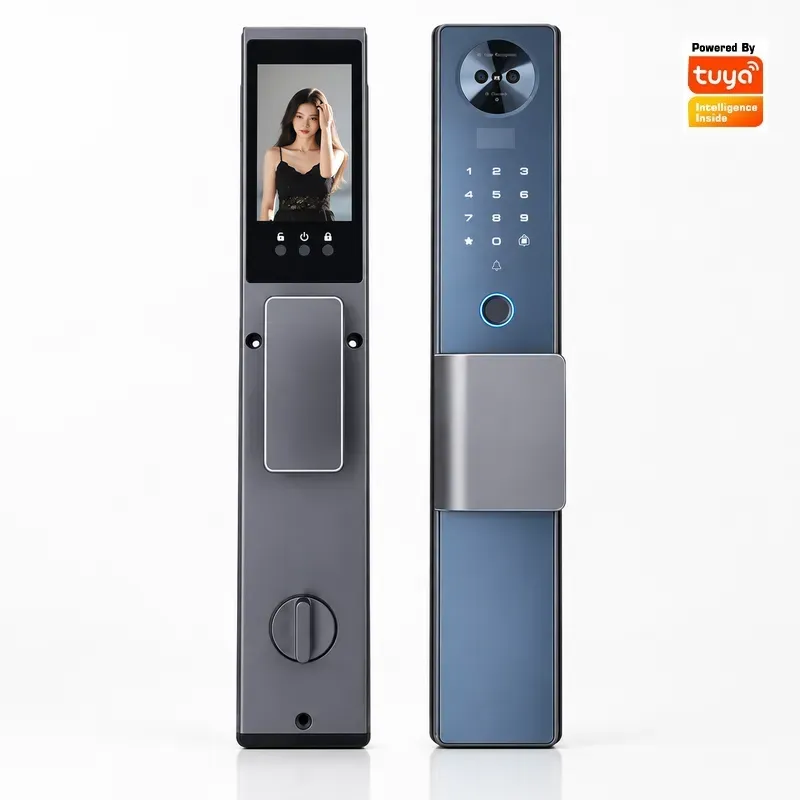 Video Door Lock With Camera Peephole - Akıllı Kilit, Yüz Tanıma, Otomatik, Ev