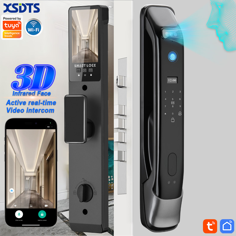 Fingerprint Padlock Weatherproof - 3D Gerçek Zamanlı İnterkom Yüz Tanıma