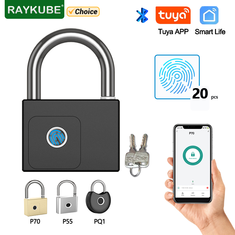 Fingerprint Padlock Weatherproof - RAYKUBE Tuya Akıllı Asma Kilit Parmak