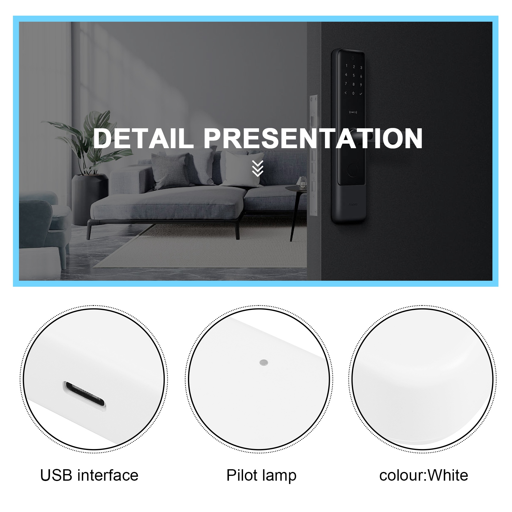 Smart Door Lock Fingerprint Wifi - Bluetooth Wifi Ağ Geçidi Parmak İzi