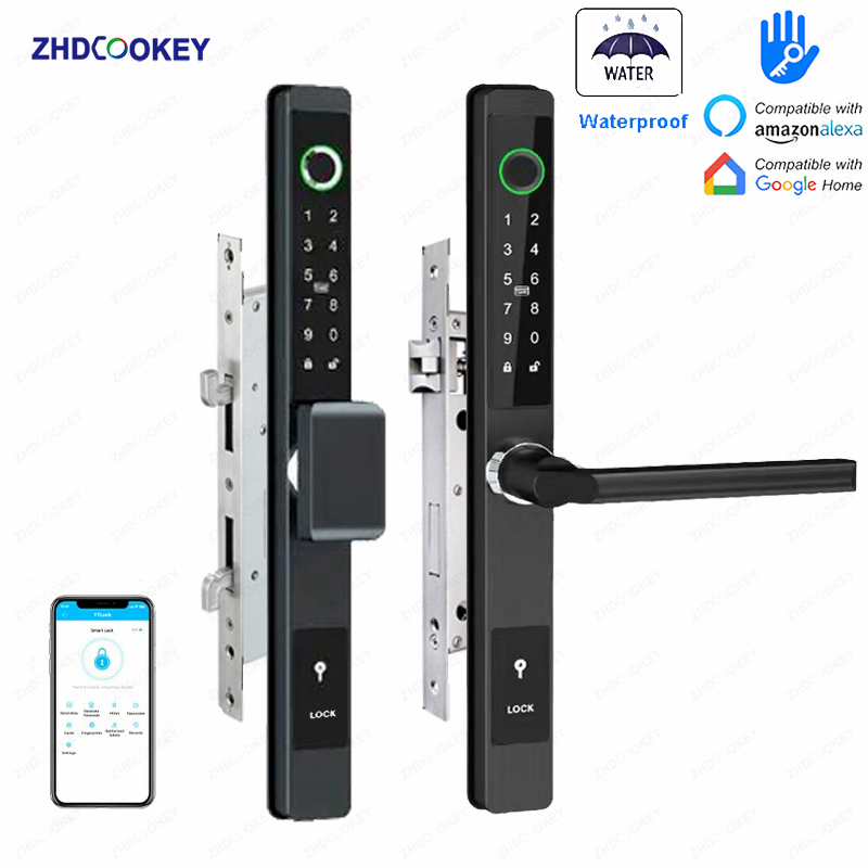 Fingerprint Padlock Weatherproof - ZHDCOOKEY Biyometrik Dijital Kapı Kilidi Su