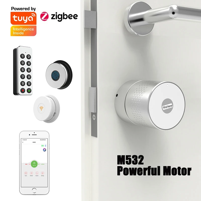 Smart Lock Zigbee Gateway - Tuya Wehere Uygulaması M532 Akıllı Kapı