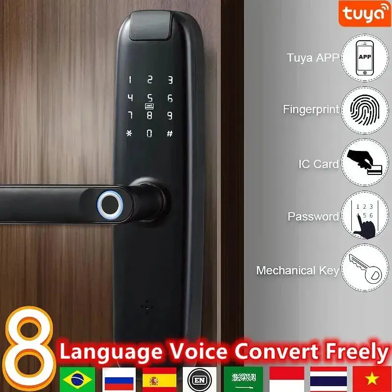 Digital Door Lock Fingerprint Handle - Akıllı Parmak İziyle Anahtarsız Giriş Kapı