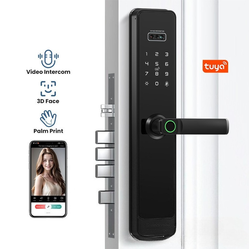 Smart Door Lock Fingerprint Wifi - EGFirtor Yarı Otomatik Tuya Parmak İzi