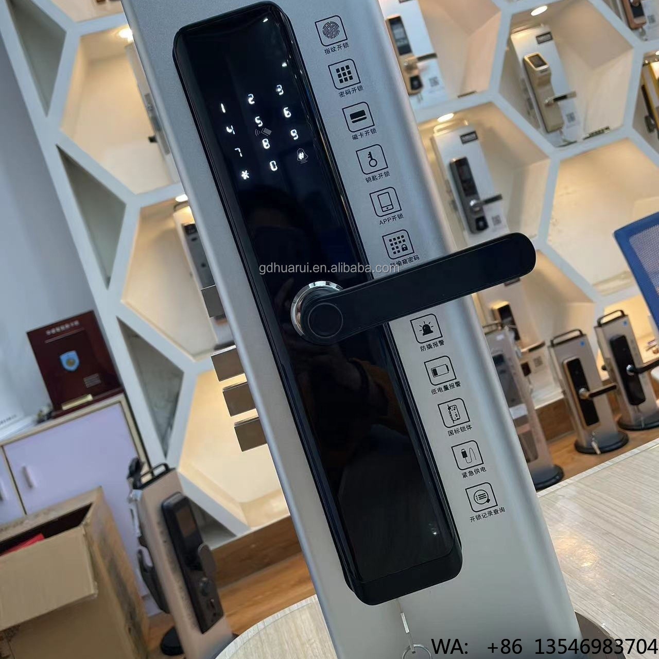 Digital Door Lock Fingerprint Handle - WiFi TTlock Uygulaması Biyometrik Parmak İzi