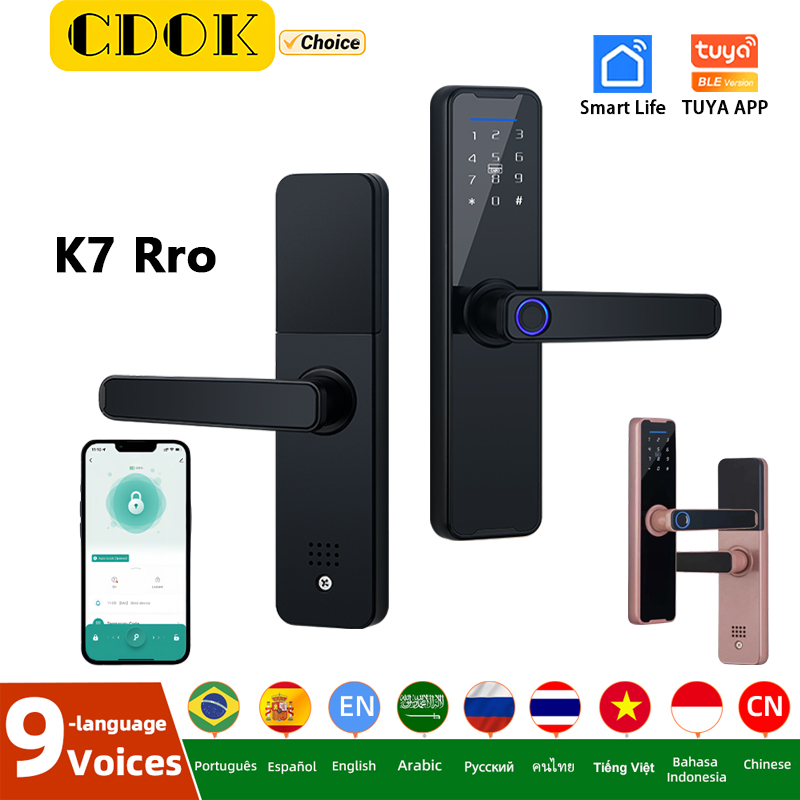 Smart Lock Zigbee Gateway - CDOK K7 Pro Tuya Akıllı Kilit