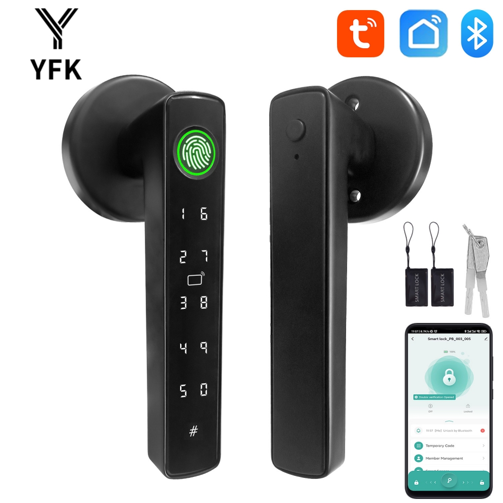 Fingerprint Padlock Weatherproof - YFK Tuya 5'i 1 Arada Akıllı