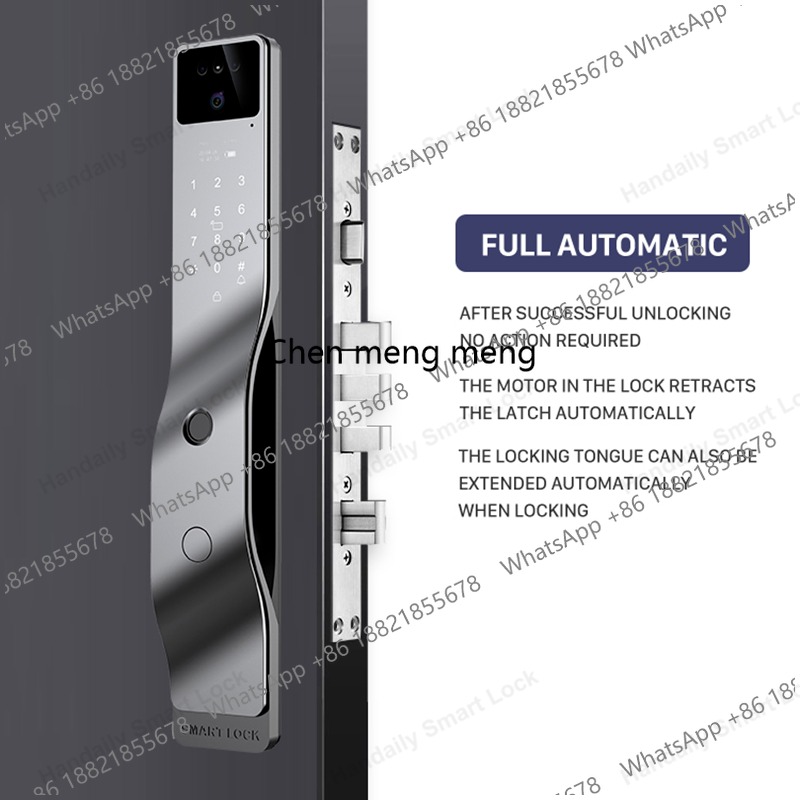 Video Door Lock With Camera Peephole - 3D Yüz Tanıma Özellikli Akıllı Kilit,