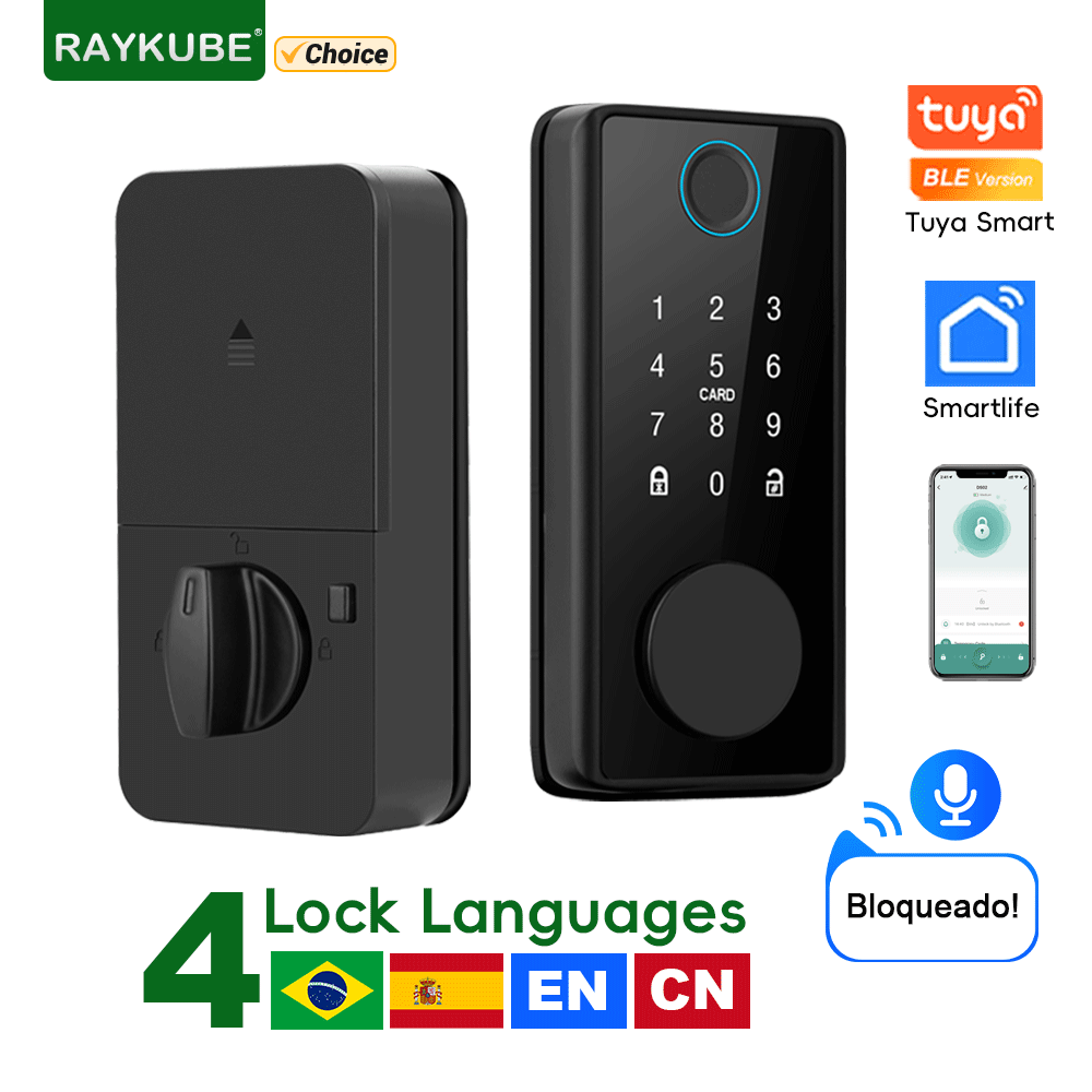 Smart Lock Deadbolt Keypad Bluetooth - RAYKUBE DS01 4 dil Tuya Akıllı