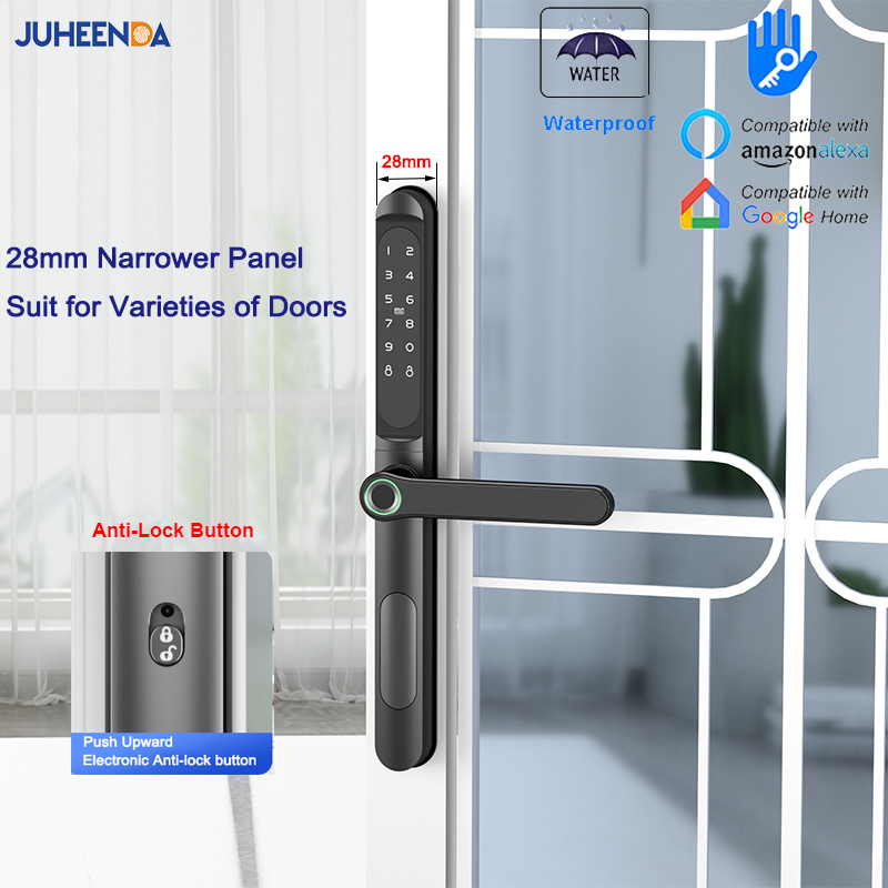 Fingerprint Padlock Weatherproof - TTLock App akıllı alüminyum kapı kilidi