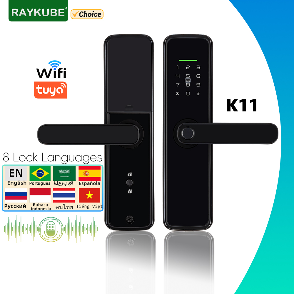 Fingerprint Padlock Weatherproof - RAYKUBE K11 Tuya WiFi Biyometrik Parmak