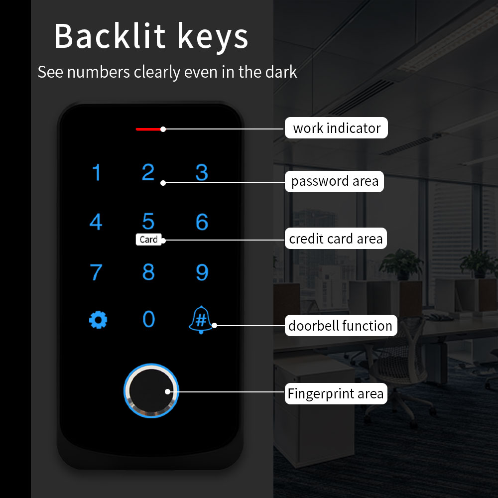 TF9 IP65 su geçirmez NFC parma - Fingerprint Padlock Weatherproof incelemesi ve fiyatı