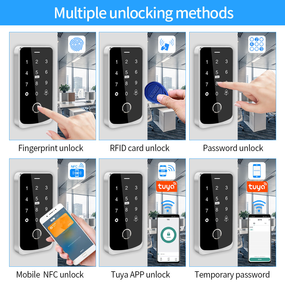 TF9 IP65 su geçirmez NFC parma - Fingerprint Padlock Weatherproof incelemesi ve fiyatı