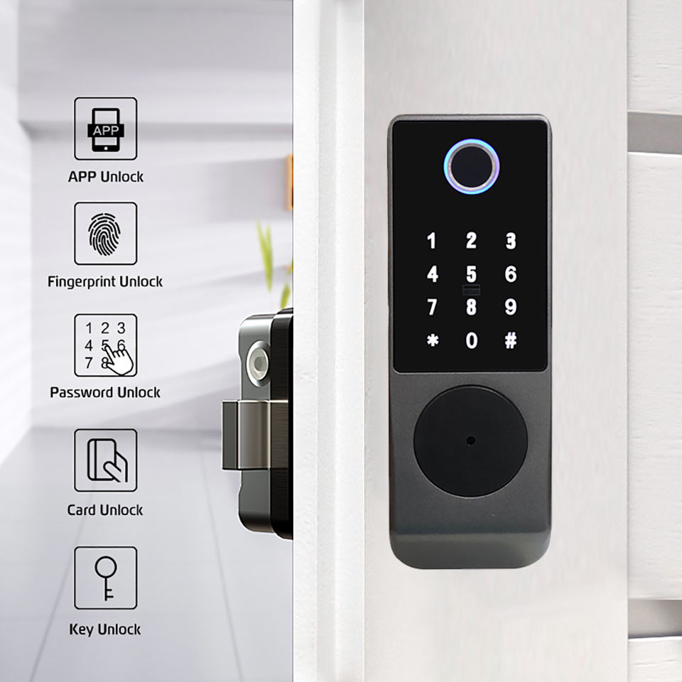 Enrique Tuya Su Geçirmez Dış M - Smart Rim Lock Wifi Fingerprint incelemesi ve fiyatı