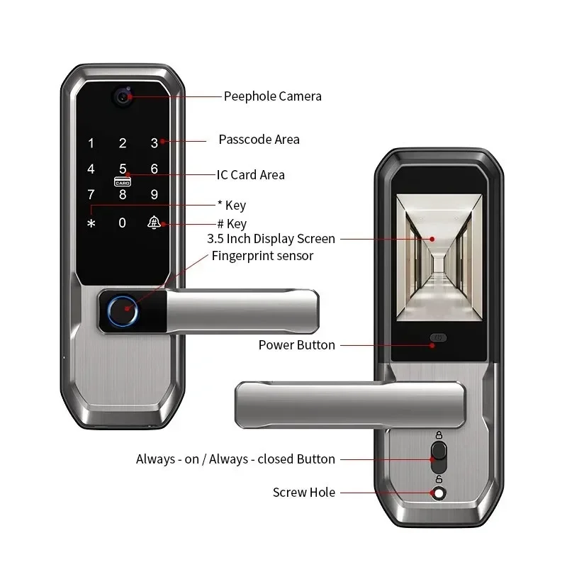 Tuya WiFi Akıllı Kapı Kilidi,  - Smart Door Lock Fingerprint Wifi incelemesi ve fiyatı