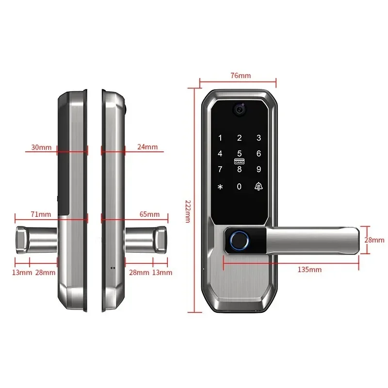 Tuya WiFi Akıllı Kapı Kilidi,  - Smart Door Lock Fingerprint Wifi incelemesi ve fiyatı