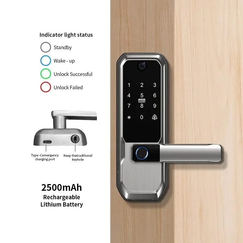 Tuya WiFi Akıllı Kapı Kilidi,  - Smart Door Lock Fingerprint Wifi incelemesi ve fiyatı