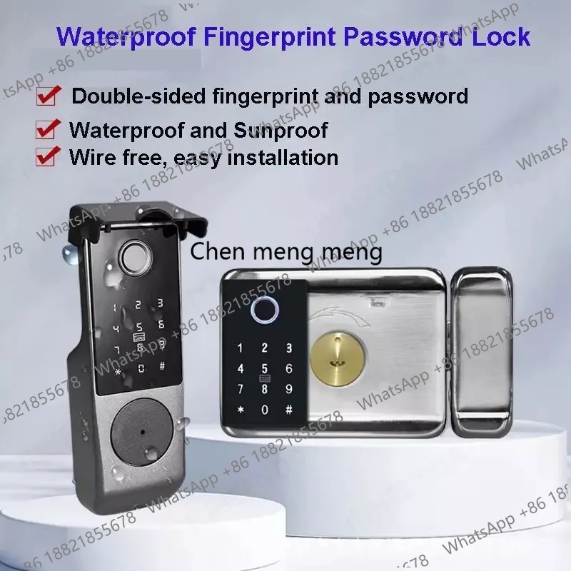Tuya Wifi Su Geçirmez Akıllı K - Smart Rim Lock Wifi Fingerprint incelemesi ve fiyatı