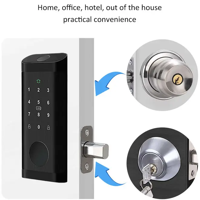 Otomatik Kilit Sistemi Tuya Wi - Smart Lock Deadbolt Keypad Bluetooth incelemesi ve fiyatı
