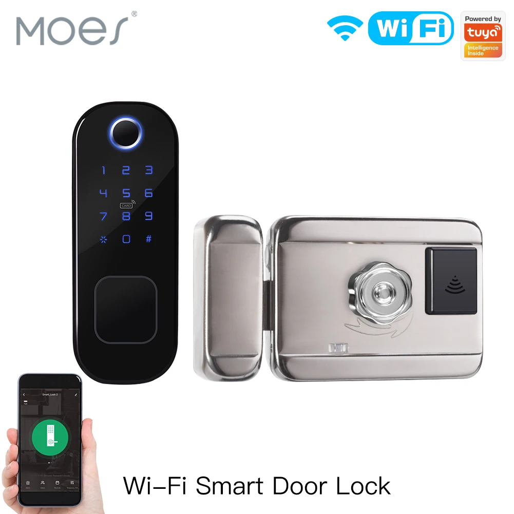 MOES WiFi Tuya akıllı kilit ka - Smart Door Lock Fingerprint Wifi incelemesi ve fiyatı