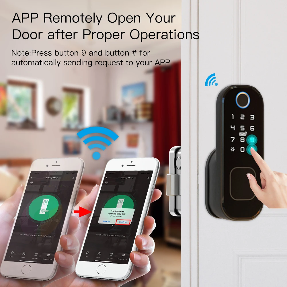 MOES WiFi Tuya akıllı kilit ka - Smart Door Lock Fingerprint Wifi incelemesi ve fiyatı