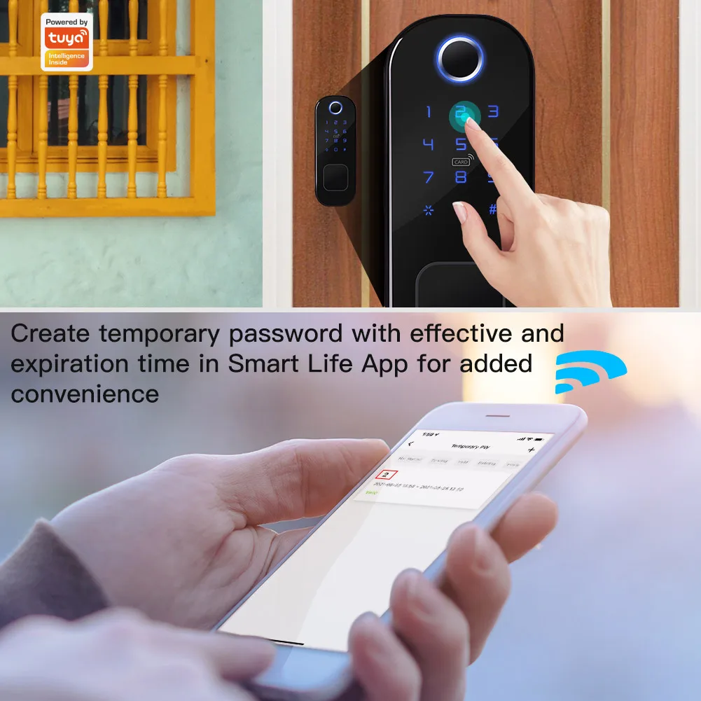 MOES WiFi Tuya akıllı kilit ka - Smart Door Lock Fingerprint Wifi incelemesi ve fiyatı