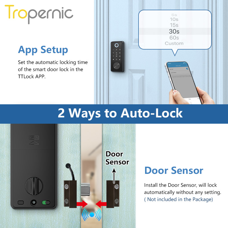 Akıllı sürgü kilitleri için ön - Smart Lock Deadbolt Keypad Bluetooth incelemesi ve fiyatı