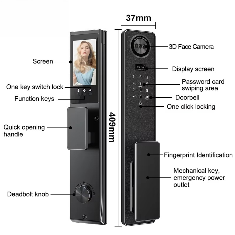 Tuya WiFi Akıllı Kapı Kilidi,  - Smart Door Lock Fingerprint Wifi incelemesi ve fiyatı