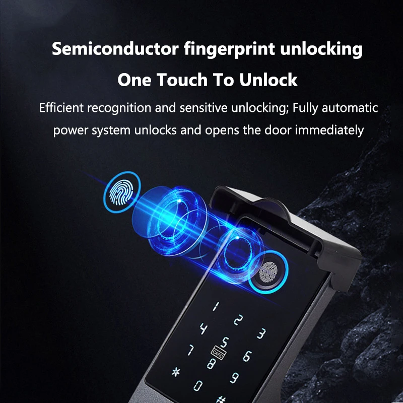 TTLock Sürümü Akıllı Kilit Dah - Smart Rim Lock Wifi Fingerprint incelemesi ve fiyatı