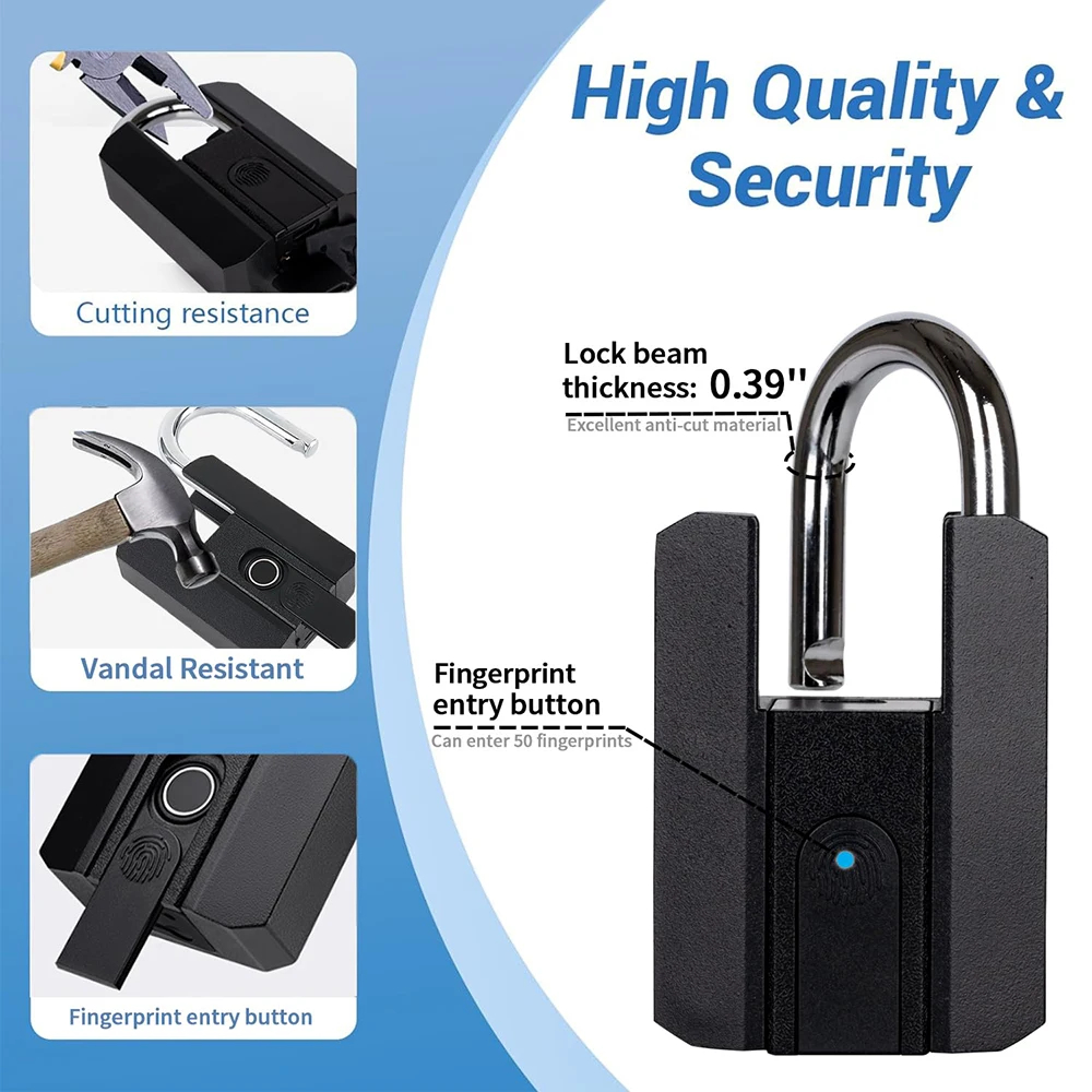 Akıllı Parmak İzi Kilidi, TTlo - Fingerprint Padlock Weatherproof incelemesi ve fiyatı
