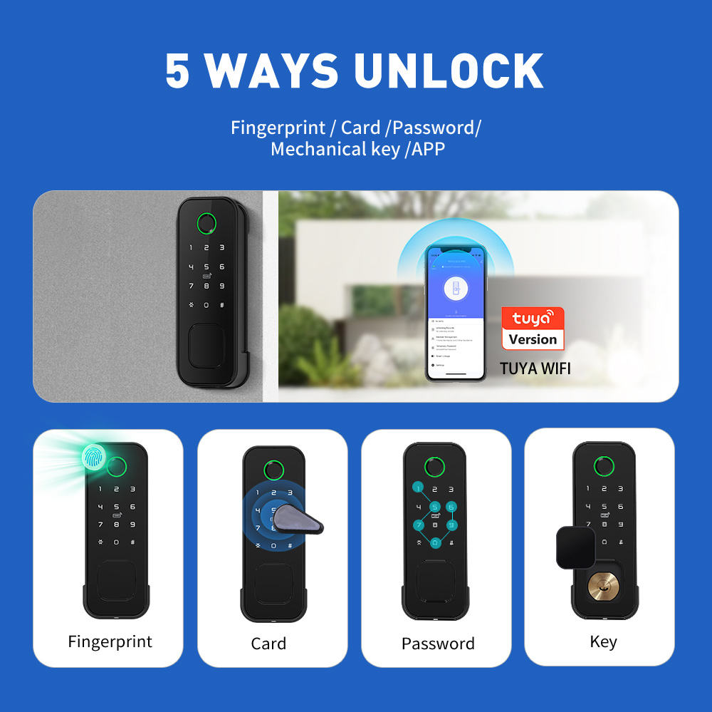 Su Geçirmez Çift Taraflı Akıll - Smart Rim Lock Wifi Fingerprint incelemesi ve fiyatı