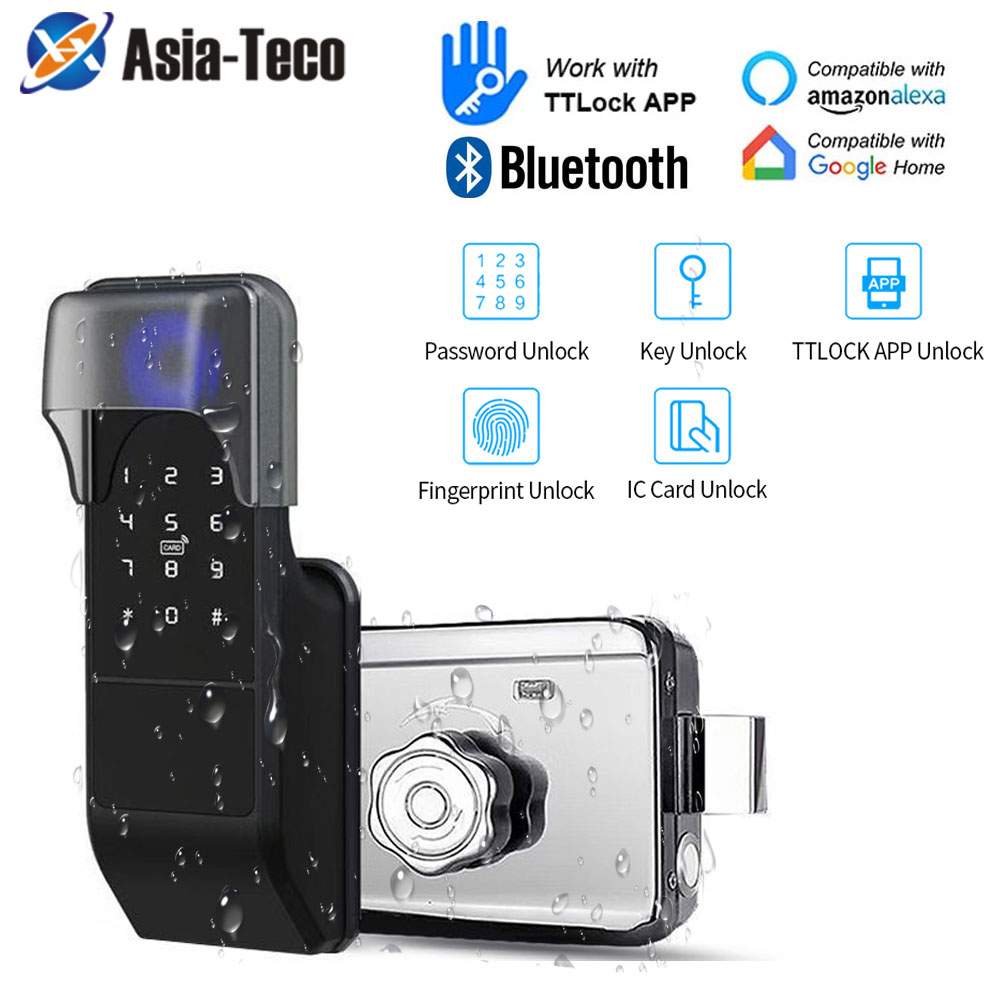 IP65 Su Geçirmez TTLock Parmak - Smart Lock Deadbolt Keypad Bluetooth incelemesi ve fiyatı