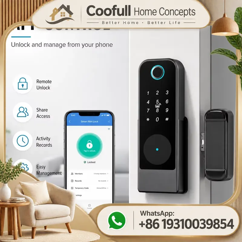 Akıllı Anahtarsız Kapı Kilidi  - Smart Rim Lock Wifi Fingerprint incelemesi ve fiyatı