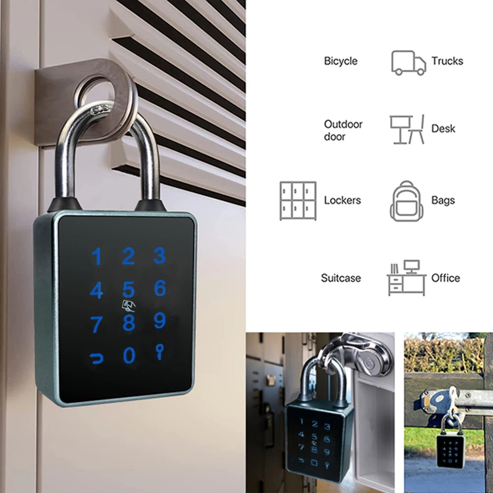Tuya TTLOCK akıllı asma kilit  - Fingerprint Padlock Weatherproof incelemesi ve fiyatı