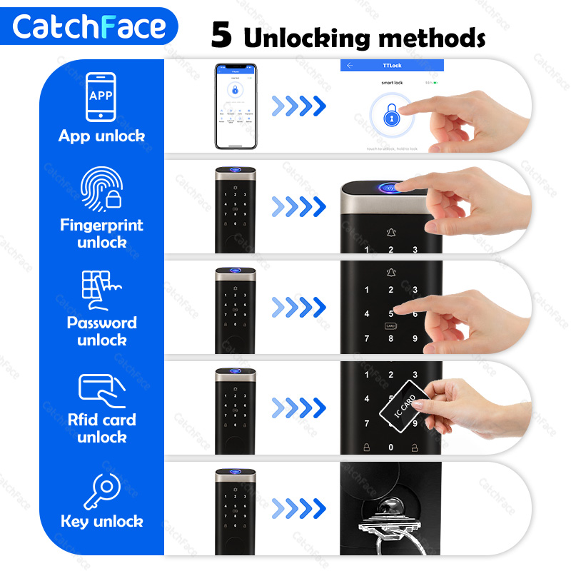 Akıllı sürgü otomatik kapı kil - Smart Lock Deadbolt Keypad Bluetooth incelemesi ve fiyatı