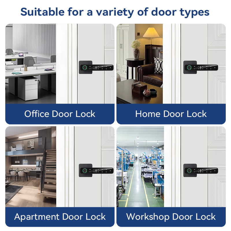 XSDTS Tuya Parmak İzi Okuyucul - Digital Door Lock Fingerprint Handle incelemesi ve fiyatı