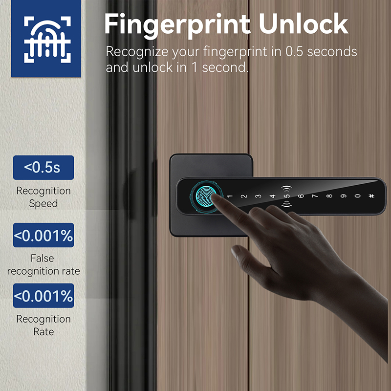 XSDTS Tuya Parmak İzi Okuyucul - Digital Door Lock Fingerprint Handle incelemesi ve fiyatı