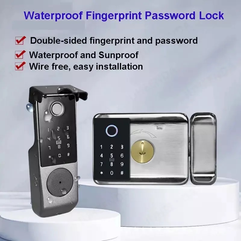 Tuya Wifi Su Geçirmez Akıllı K - Smart Rim Lock Wifi Fingerprint incelemesi ve fiyatı
